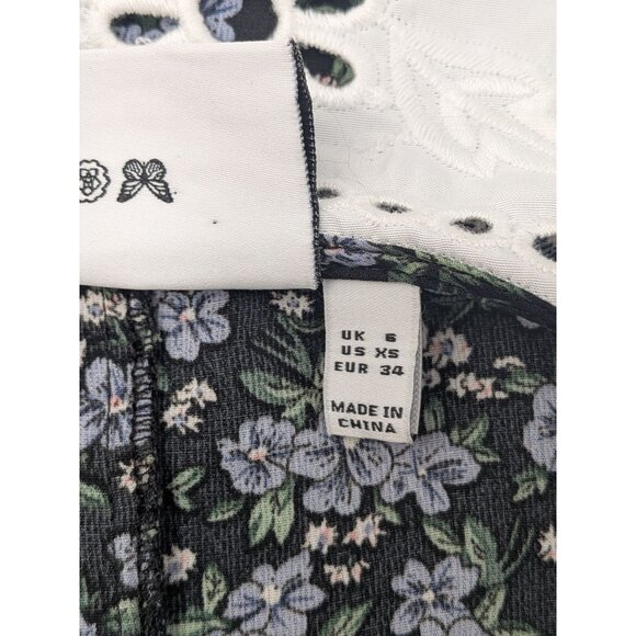 Daisy Street Floral Ditsy Dress Size XS Button Up Prairie Peter Pan Collar Retro - Picture 12 of 13